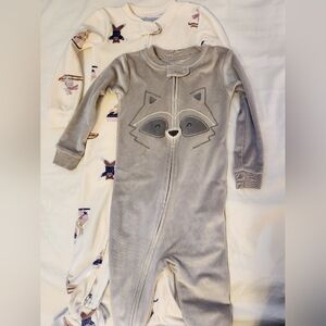 2 Super Soft Carter's Footies Like New